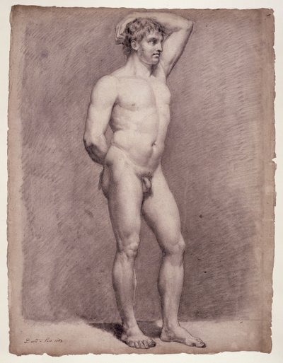 Academy Study of the Male Nude by Jacques Louis David